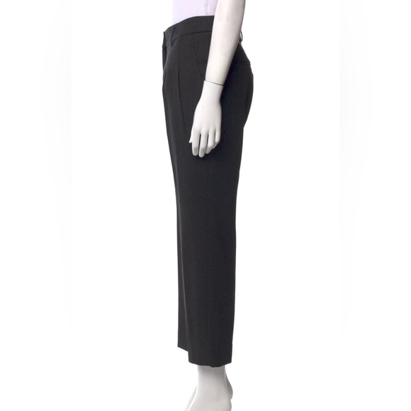 $1,190 Akris Punto Women's 100% Wool Dark Gray Wide Leg Pants Size 12 - Picture 4 of 8